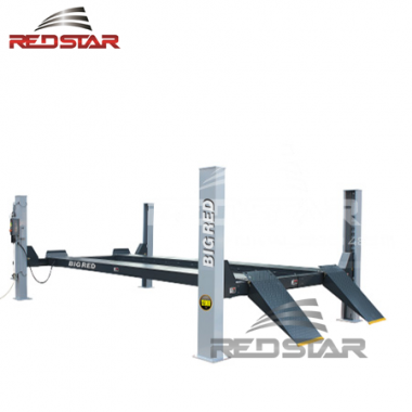 Cầu nâng 4 trụ bigred 12 Tấn - Loai ray phẳng, chuyên xe Tải buýt -model BR-412000FR 