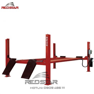Cầu nâng 4 trụ bigred 4 Tấn Loại ray nâng phẳng model BR-4400FR